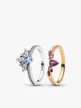 Pandora Disney Frozen's Queen Elsa & Anna Ring Set